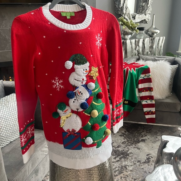 Cutest 🎄☃️cuddly ugly Christmas sweater 🎄☃️size small ☃️❄️🎄 - Picture 9 of 14